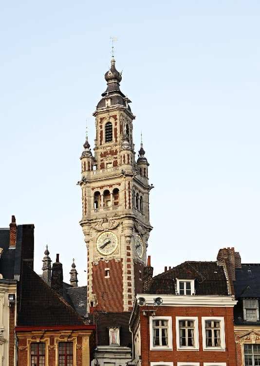 clock tower in lille