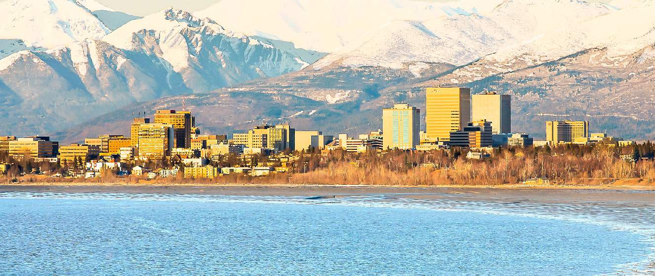 Anchorage city view