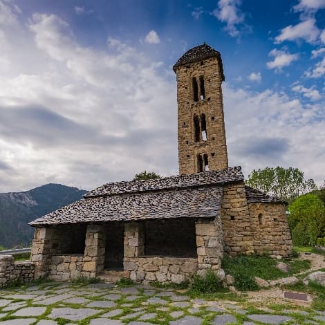 church of sant miquel engolasters in andorra