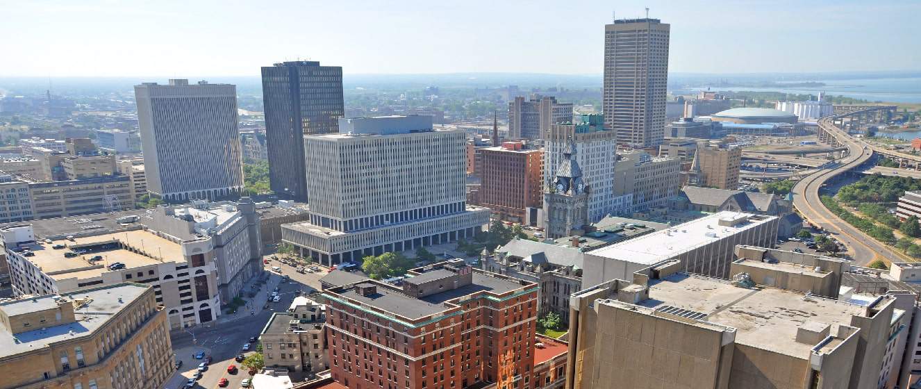 Buffalo City aerial view