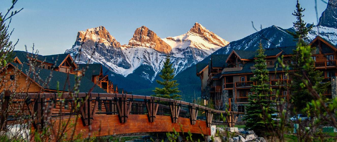 Town of Canmore in Alberta, Canada