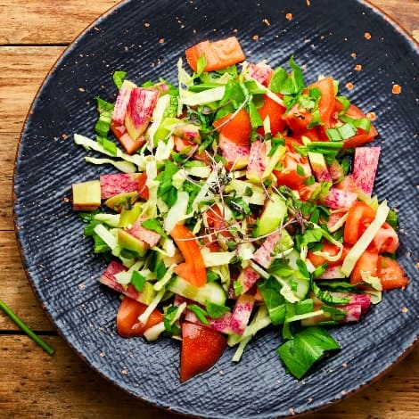 healthy vegetarian salad spring food