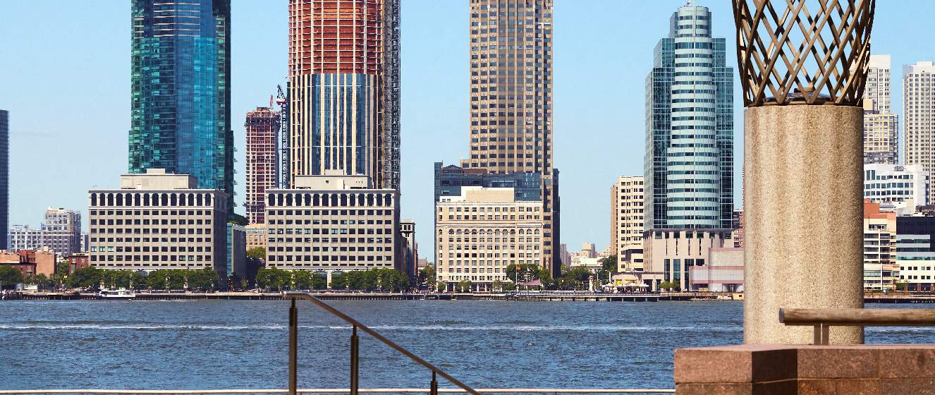 jersey city waterfront seen from manhattan