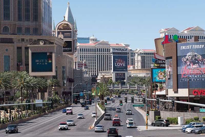 Las Vegas strip view