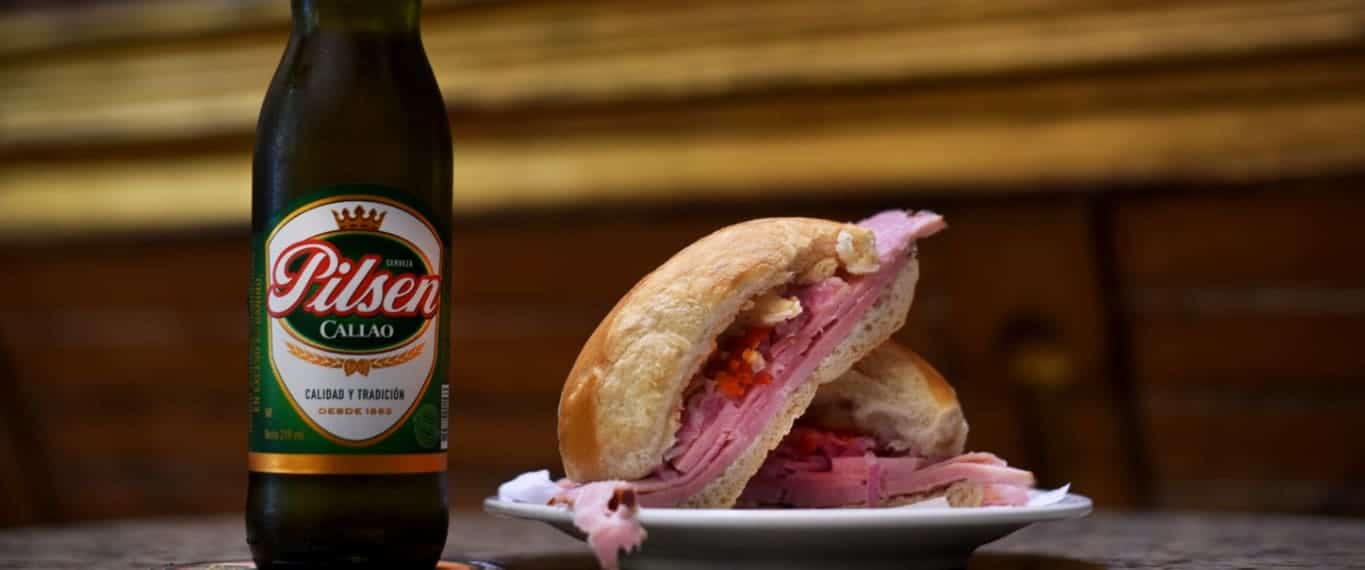 Beer and sandwich