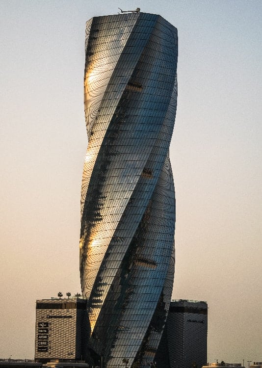 View of United tower in Bahrain Bay at Manama