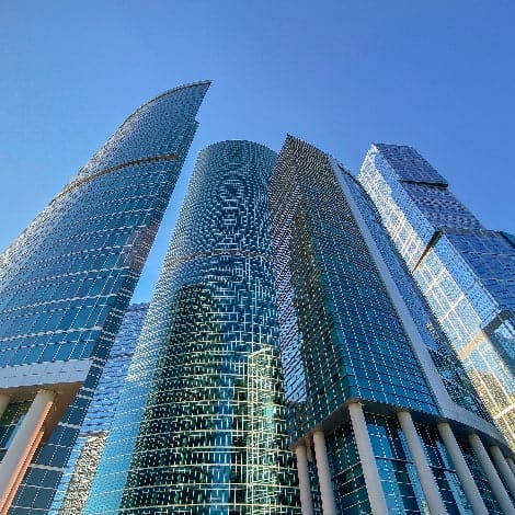 skyscrapers of moscow city russia