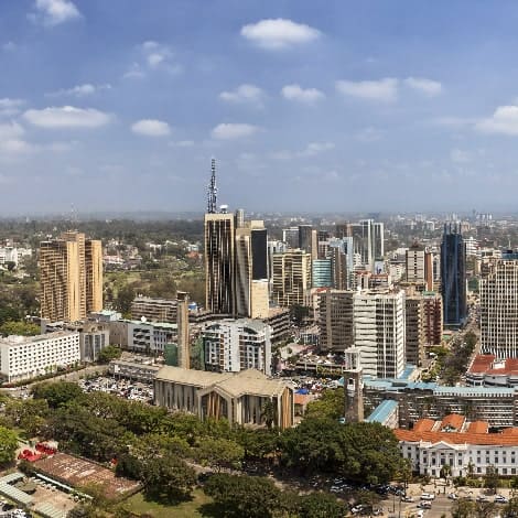 panorama of nairobi kenya