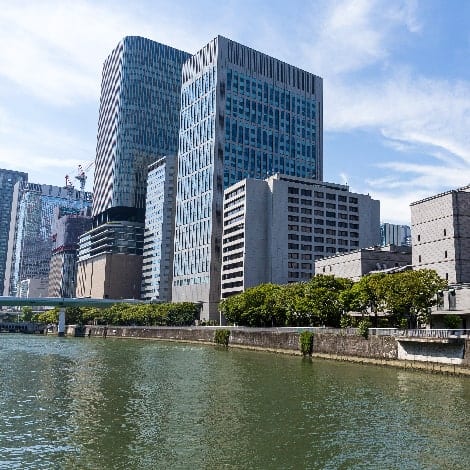 osaka cityscape in japan