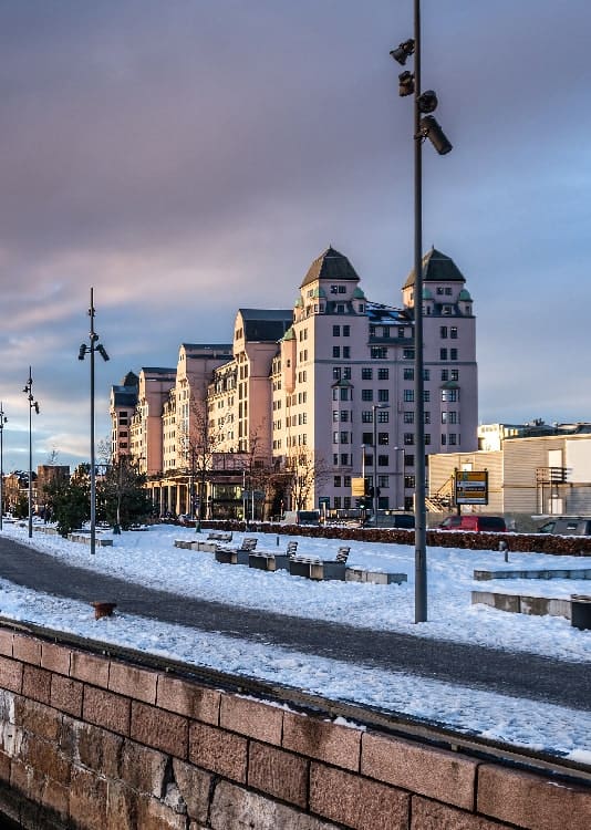 oslo city in the winter norway