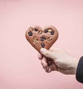 Gingerbread heart cookie