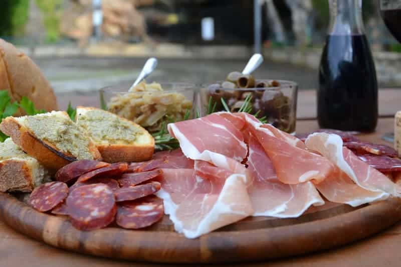 Assorted cured meats