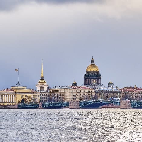 cityscape of st petersburg russia view