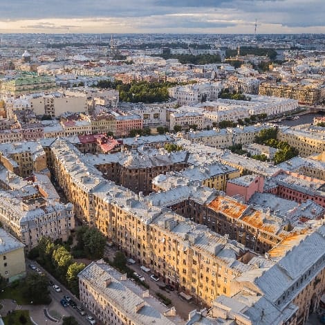 cityscape of st petersburg