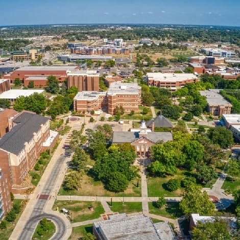 Aerial View of Wichita State University